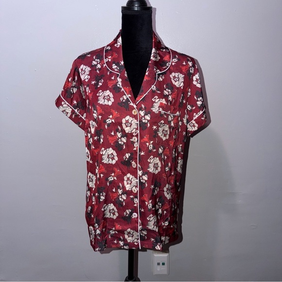 Disney Tops - Disney Red and White Pajama Top